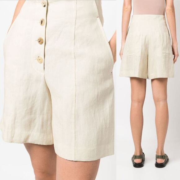 Paul Smith women’s high-waist linen shorts size 8 - Picture 1 of 8